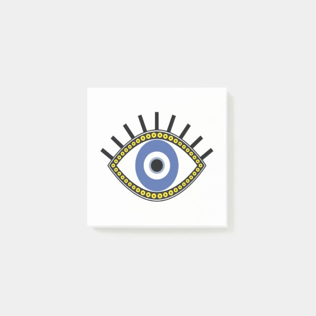 Post-it® Oeil bleu, bonne chance, protection oculaire grecq (Devant)
