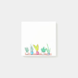 Post-it® OEuvre d'aquarelle des plantes de la maison
