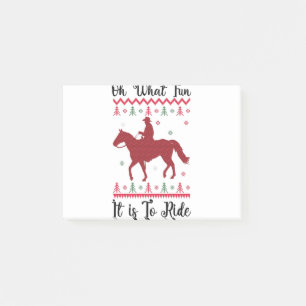 Post-it® Oh Quelle Joie De Faire Du Cheval Noël