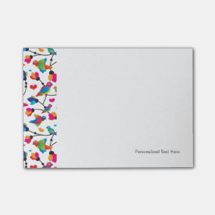 Post-it® oiseau coloré mignon de perroquet