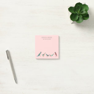 Post-it® Oiseaux roses