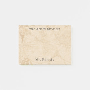 Post-it® Old World Map Ajouter un nom 4x3