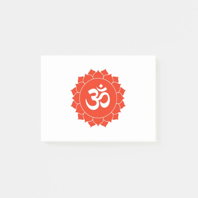 Post-it® Om À Lotus, Méditation Sacrée Yoga Design (Devant)