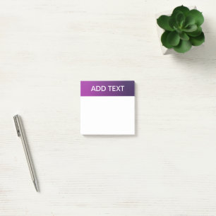 Post-it® Ombre moderne et texte blanc modifiable