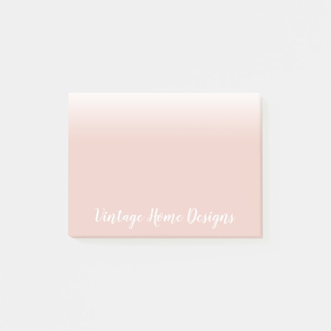 Post-it® Ombre rose et blanc doux (Devant)
