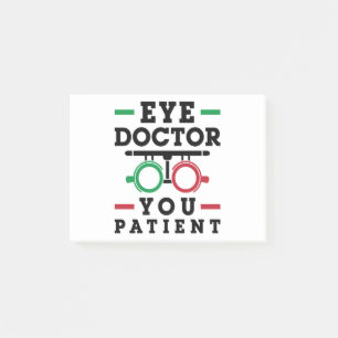 Post-it® Optométriste Optométrie Médecin des yeux patien