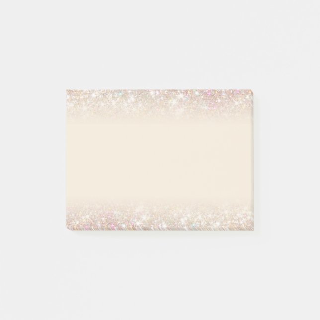 Post-it® Or de scintillement en pastel moderne élégant (Devant)