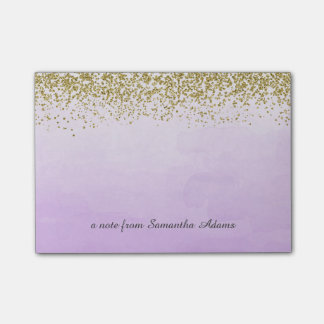 Post-it® Or et notes de pourpre d'Ombre