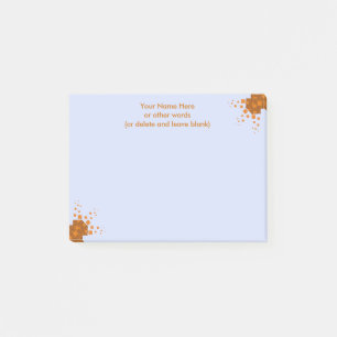 Post-it® Orange alerte float abstrait Halloween boîte noire