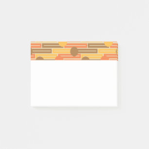 Post-it® Orange, Or, Rectangles Brown et cercles