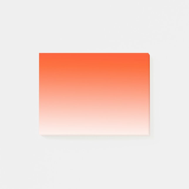 Post-it® Orange simple au blanc (Devant)