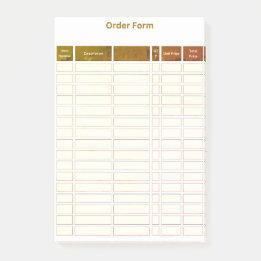 Post-it® order form post it note
