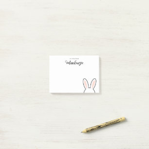 Post-it® Oreilles de lapin mignonnes personnalisées minimal