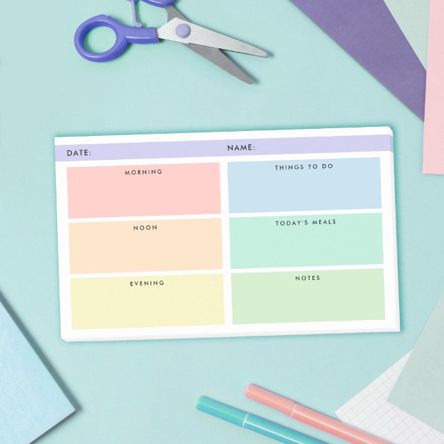 Post-it® Organisateur quotidien - Rainbow Pastels (Créateur téléchargé)