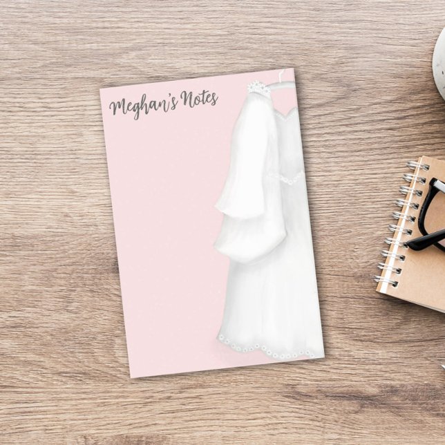 Post-it® Organisatrice de mariage moderne Robe de mariée vi (Créateur téléchargé)