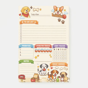 Post-it® Organiseur quotidien pour amateur de chiens