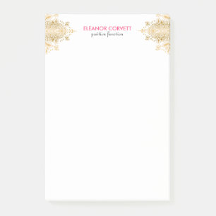 Post-it® Ornement en dentelle d'or