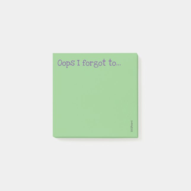 Post-it® Oups, j'ai oublié... (Devant)