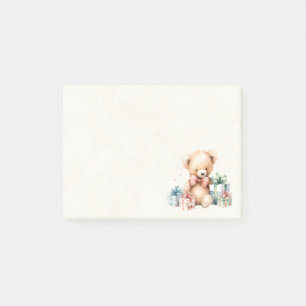 Post-it® Ours en peluche mignonne avec cadeaux de Noël