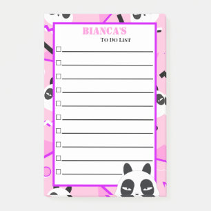 Post-it® Ours en peluche rose Peekaboo