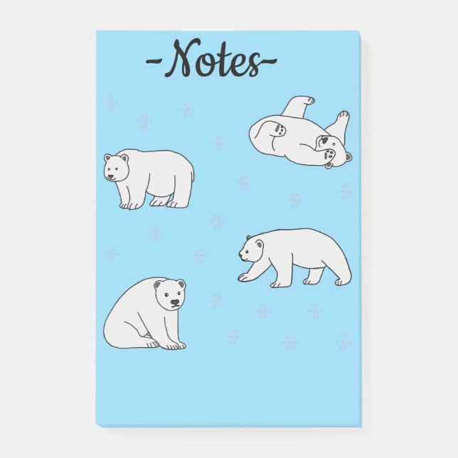 Post-it® Ours polaires (Devant)