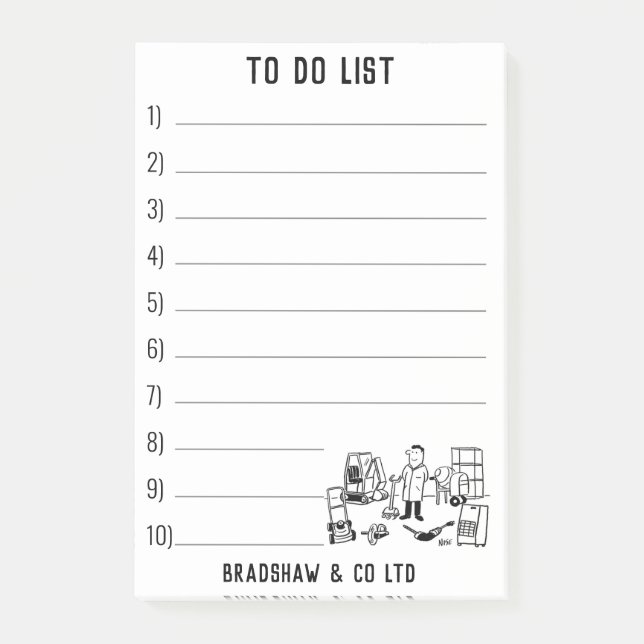 Post-it® Outil machine et location de Plante (Devant)