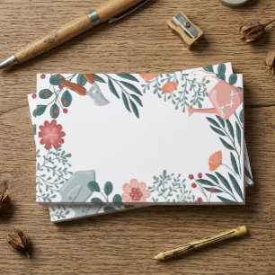 Post-it® Outils de jardin et bordure de fleurs sauvages