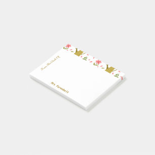 Post-it® Outils de jardinage mignon et Plante Motif sans co