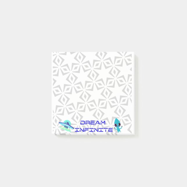 Post-it® OVNI Espace Alien Notes Stick Post Idées amusantes (Devant)