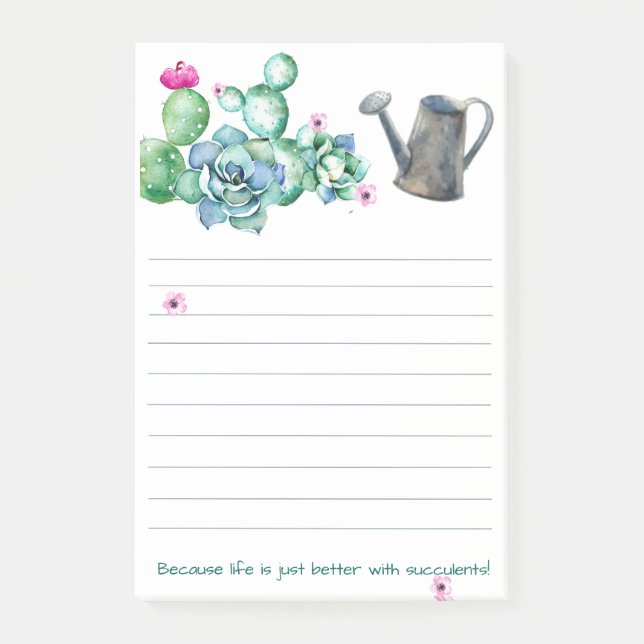 Post-it® Pad Post-IT Succulent (Devant)