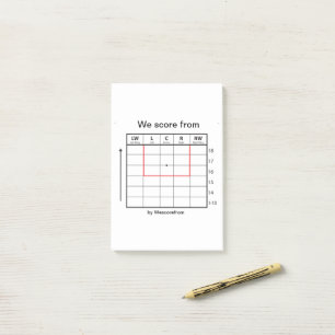Post-it pad "We score from" Post-it Notes