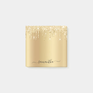 Post-it® Pailleté Or Pâle Gouttes Brillantes