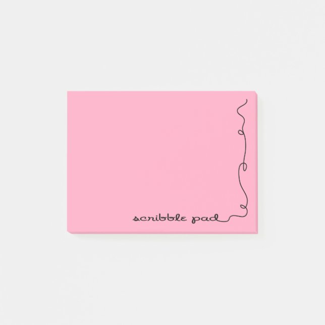 Post-it® Paillette rose (Devant)