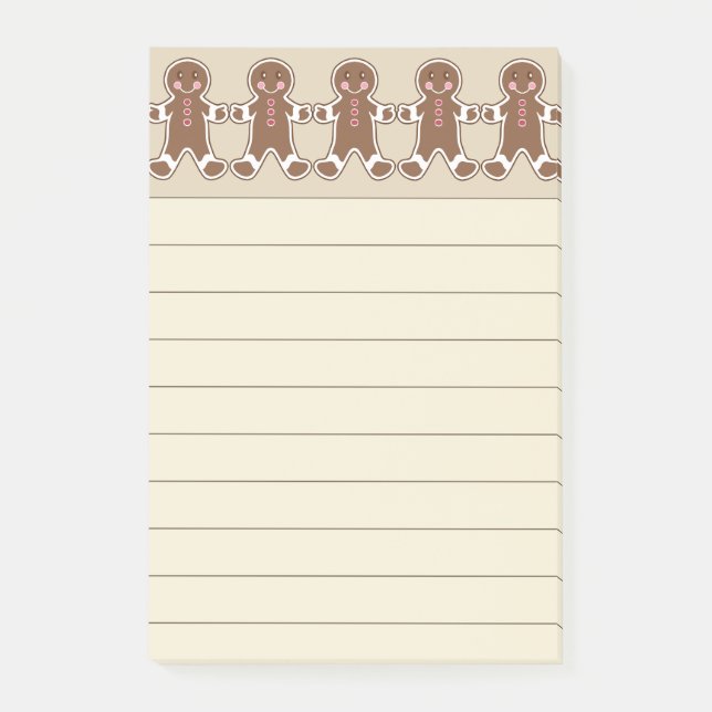 Post-it® pain d'épices Cookies Cuisine Post It Notes (Devant)