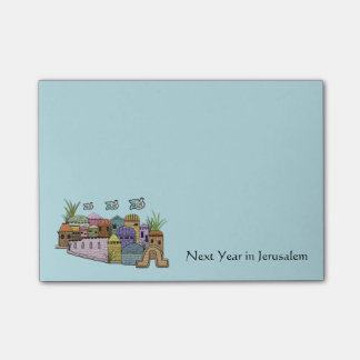 Post-it® Paix au-dessus des notes de post-it de Jérusalem