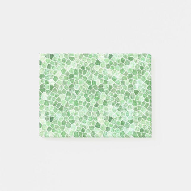 Post-it® Pale Émeraude et Pistache Pavage Patchwork (Devant)