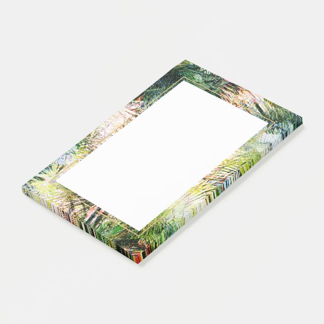 Post-it® Palm Feuille moderne Tropical Abstract Design (Incliné)