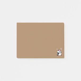 Post-it® Panda de badminton épuisé drôle mignon