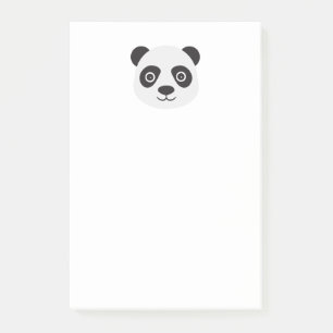 Post-it® Panda Face Ours noir et blanc