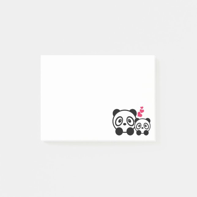 Post-it® Pandas mignons (Devant)