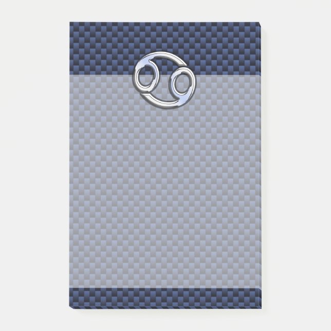Post-it® Panneau cancéreux Zodiac Navy Blue Carbon Fiber Pr (Devant)