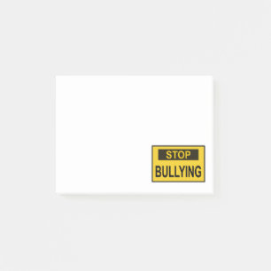 Post-it® Panneau d'arrêt d'intimidation jaune