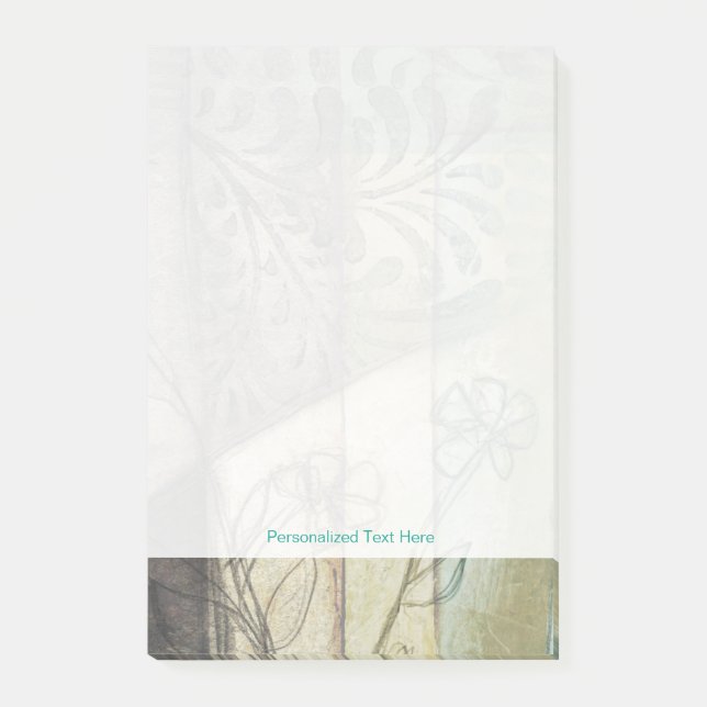 Post-it® Panneau de jardin avec Feuilles, fleurs et herbe (Devant)
