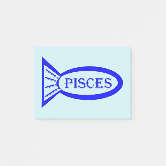 Post-it® Panneau Étoile Poisson Poisson Poster note Pad (Devant)