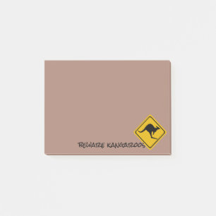 Post-it® panneau routier kangourou - pavé Post-It-Notes