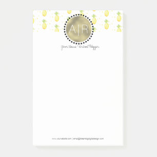 Post-it® Papier à lettres Monogramme Simulé Feuille d'Alumi