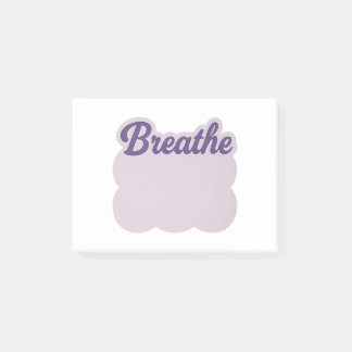 Post-it® Papier autocollant nuage « Respirez » lavande