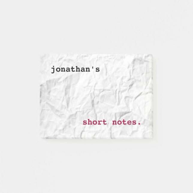 Post-it® Papier Crevé (Devant)