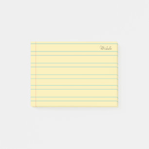 Post-it® Papier de Carnet scolaire linéaire personnalisé