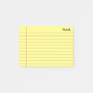 Post-it® Papier de Carnet scolaire linéaire personnalisé